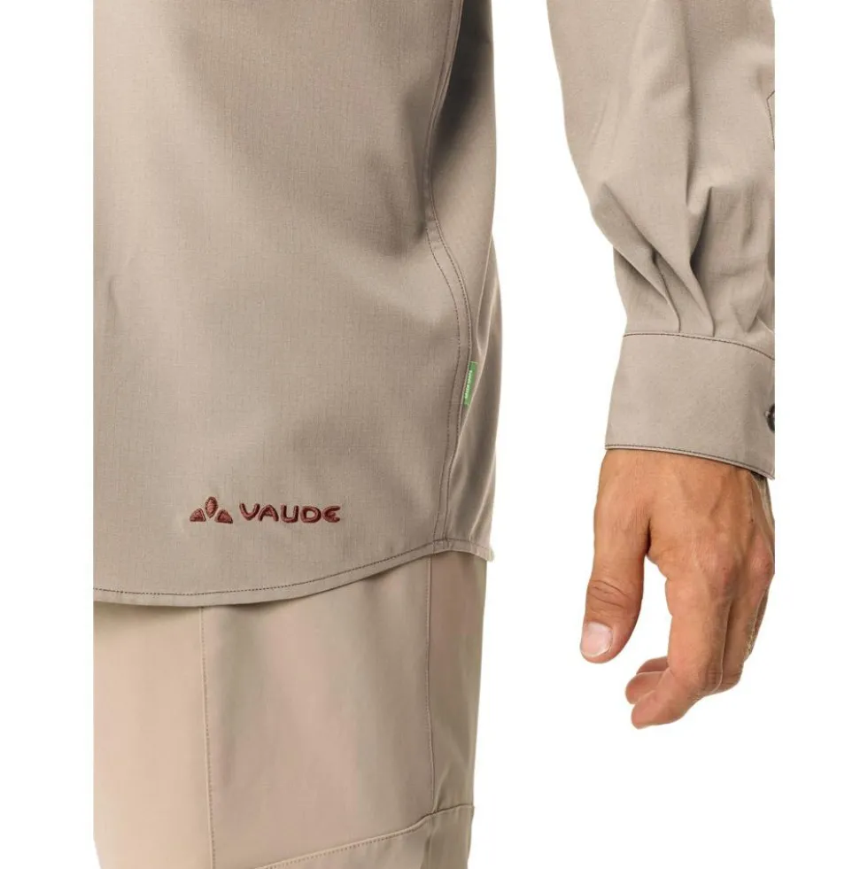 Camicia da trekking Vaude Men's Rosemoor L/S Shirt II Linen Uni