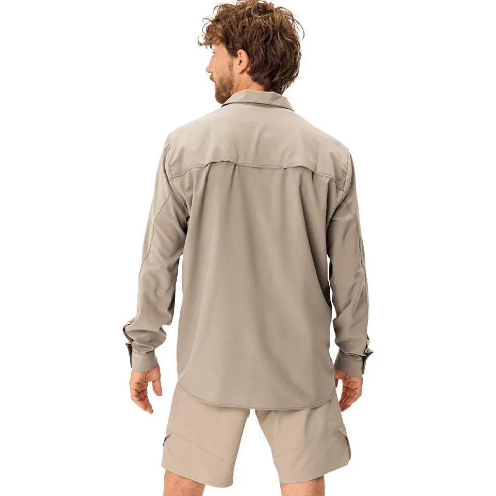Camicia da trekking Vaude Men's Rosemoor L/S Shirt II Linen Uni