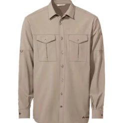 Camicia da trekking Vaude Men's Rosemoor L/S Shirt II Linen Uni