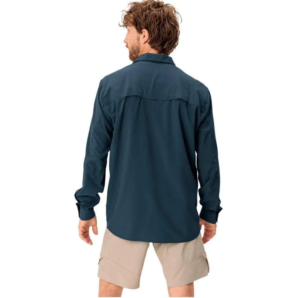 Camicia da trekking Vaude Men's Rosemoor L/S Shirt II Dark Sea Uni