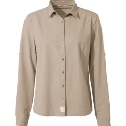 Camicia da trekking Vaude Women's Rosemoor Long Sleeve Shirt IV Linen