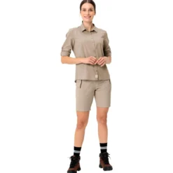 Camicia da trekking Vaude Women's Rosemoor Long Sleeve Shirt IV Linen