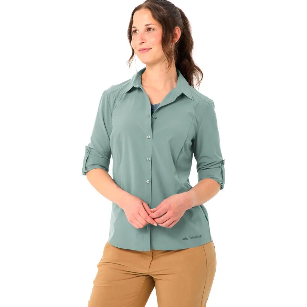 Camicia da trekking Vaude Women's Rosemoor Long Sleeve Shirt IV Dusty Fern