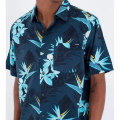 Camicia Hurley Rincon Short Sleeve Armored Navy