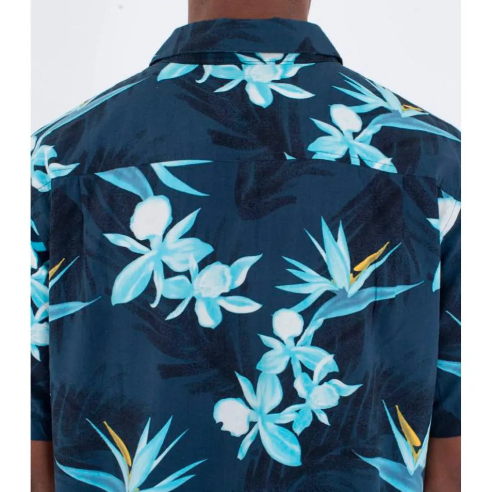 Camicia Hurley Rincon Short Sleeve Armored Navy