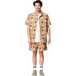 Camicia Picture Leewarm Shirt Tiki Print