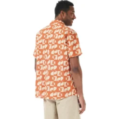 Camicia Picture Mataikona Short Sleeve Shirt Sunset Waves Print