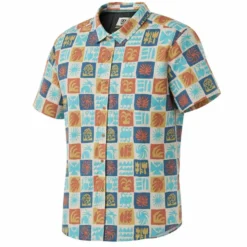Camicia Vissla Ecology Center Hybrid Eco Short Sleeve Sand