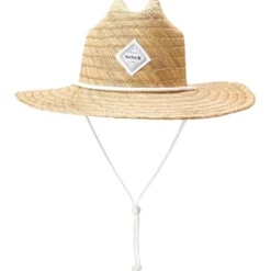 Cap Hurley Women Diamond Straw Hat Khaki