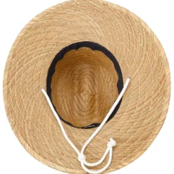 Cap Hurley Women Diamond Straw Hat Khaki