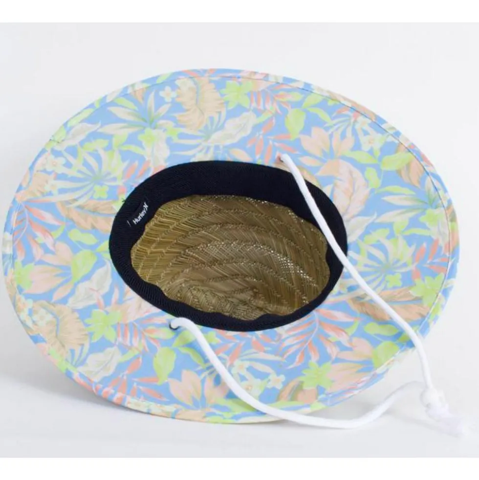 Cap Hurley Women Diamond Straw Hat Canvas