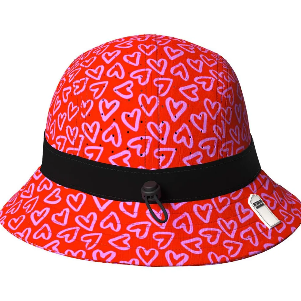 Cappelli da pescatore Curlynak Bob Running Red Heart