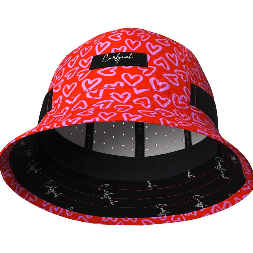 Cappelli da pescatore Curlynak Bob Running Red Heart