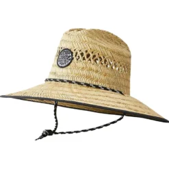 Cap Rip Curl Logo Straw Hat Natural
