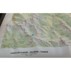Carte 3D Deniveles Aiguilles-D'arves, Galibier & Thabor (Summer)