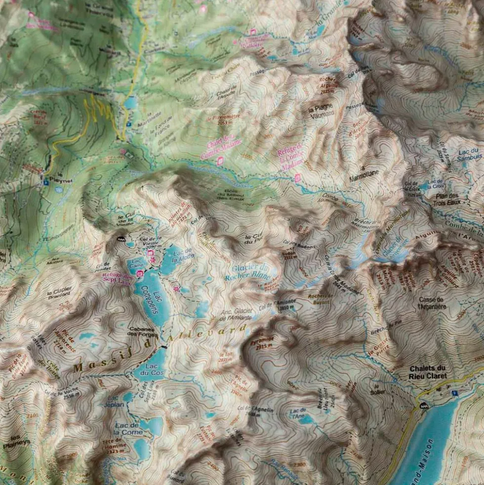 Carte 3D Deniveles Belledonne Nord