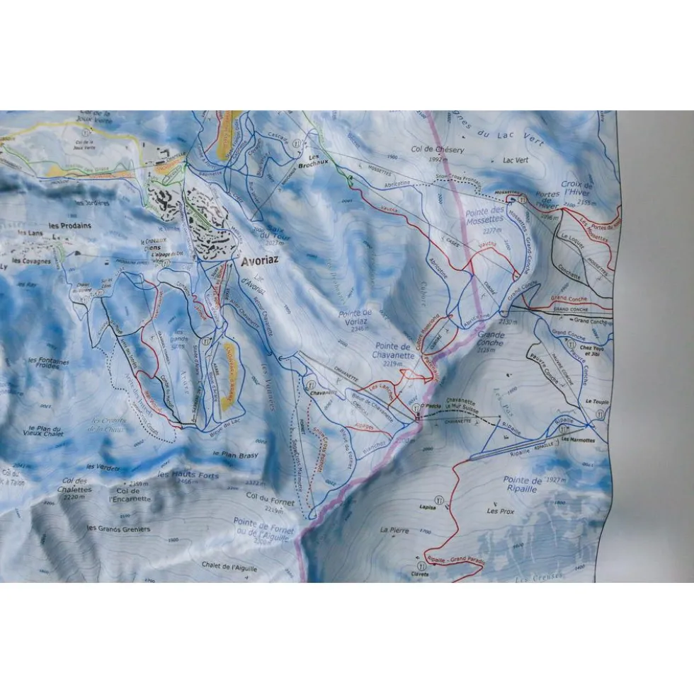 Carte 3D Deniveles Carte Des Pistes Portes Du Soleil Les Gets – Morzine – Avoriaz