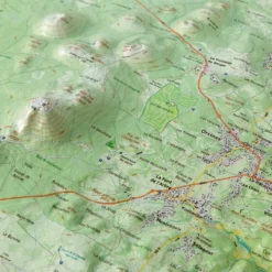 Carte 3D Deniveles Chaine Des Puys