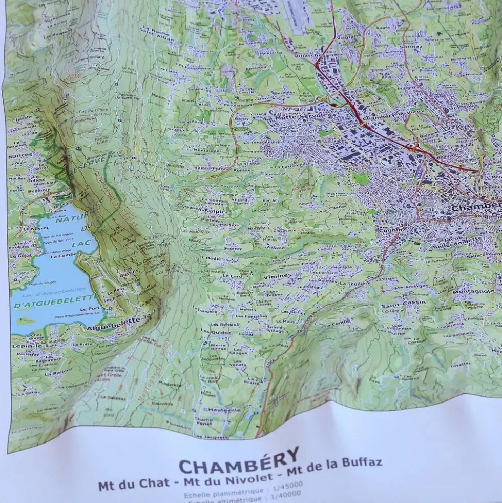 Carte 3D Deniveles Chambery
