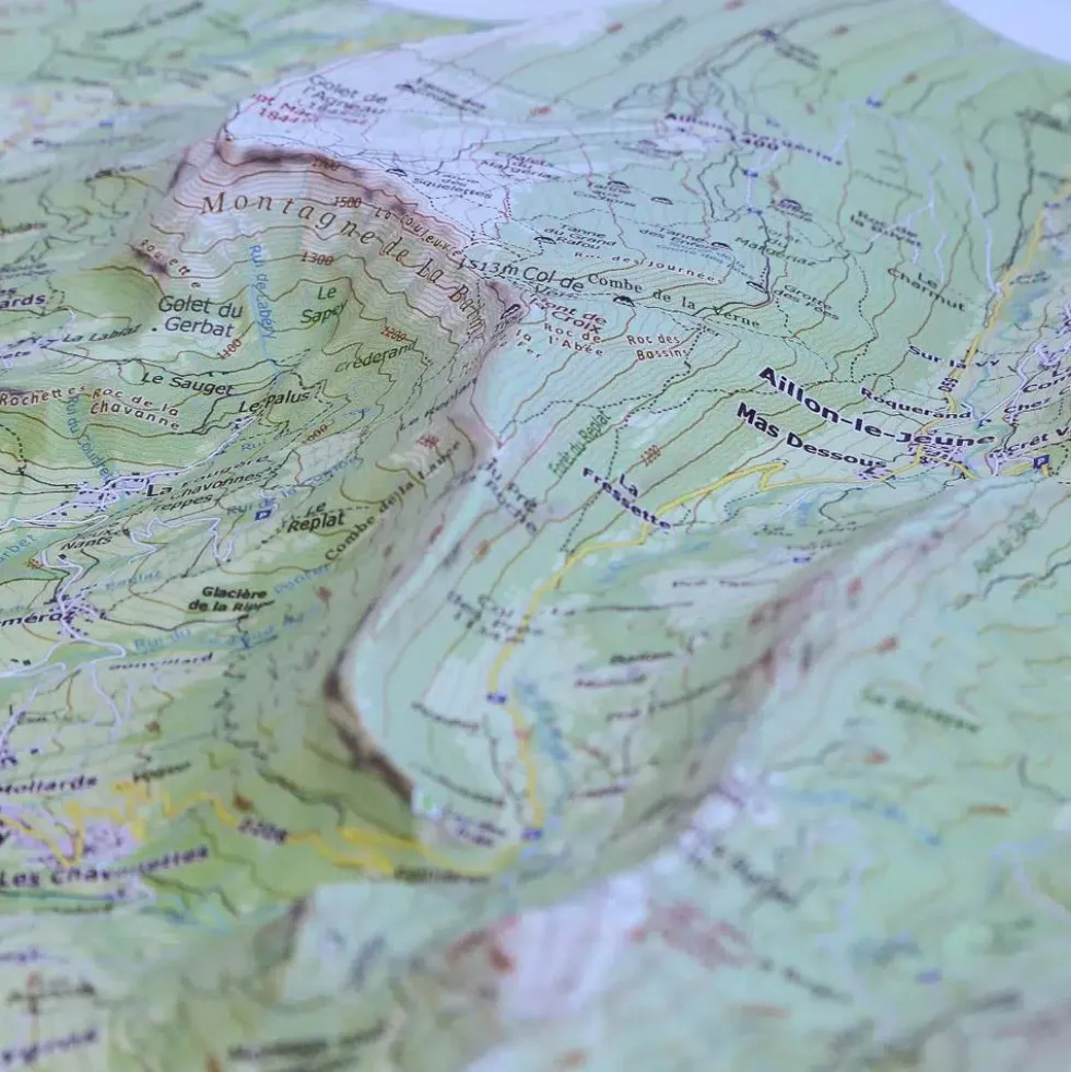 Carte 3D Deniveles Chambery