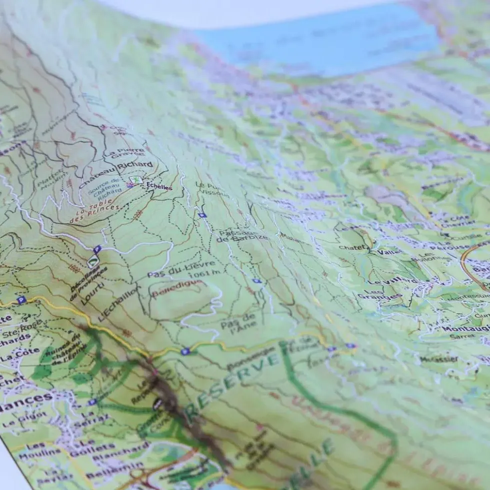 Carte 3D Deniveles Chambery