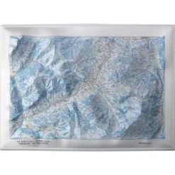 Carte 3D Deniveles Domaine Megeve - Saint-Gervais - Combloux