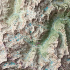 Carte 3D Deniveles Massif de Cauterets