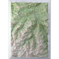 Carte 3D Deniveles Massif de Cauterets