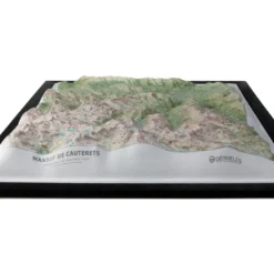 Carte 3D Deniveles Massif de Cauterets