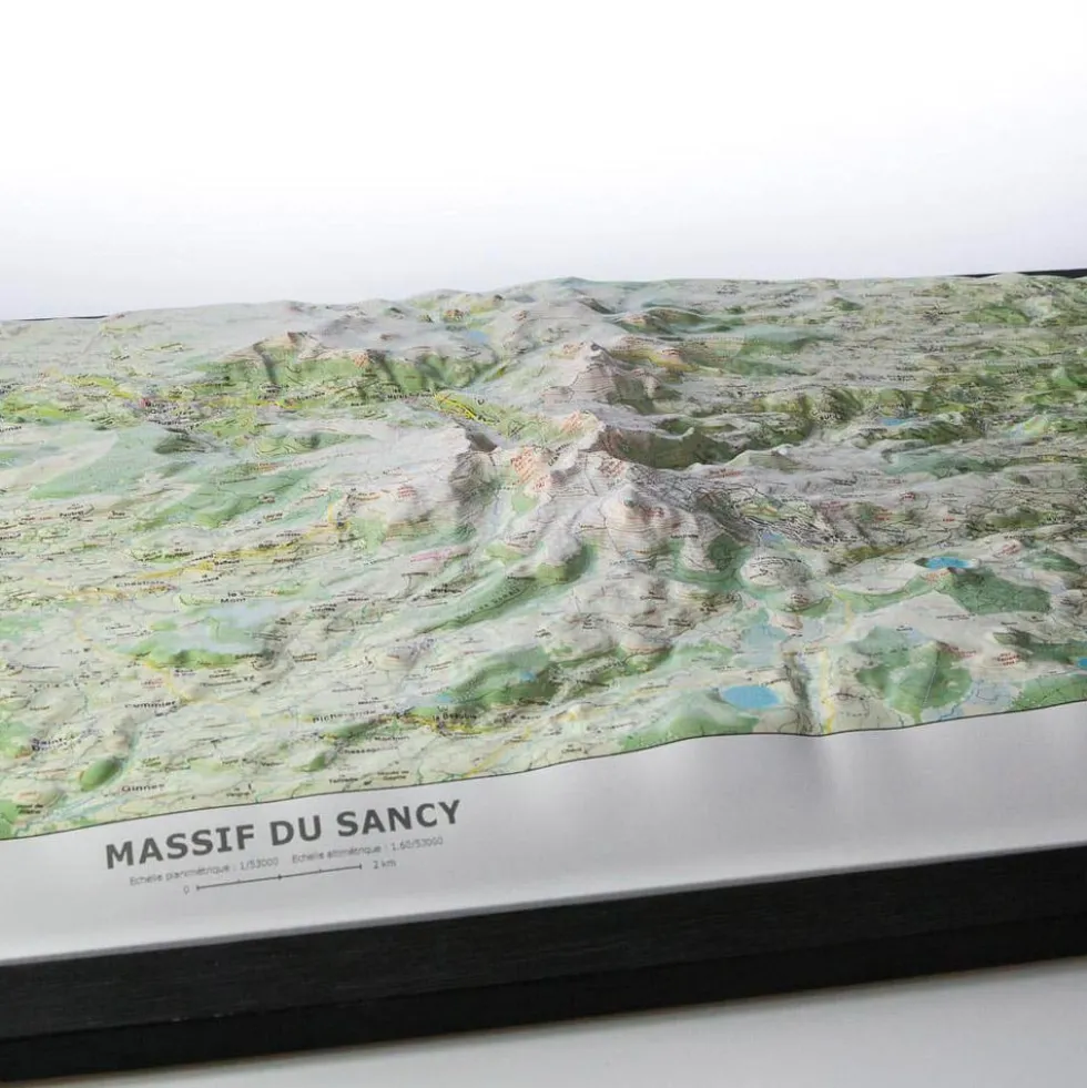 Carte 3D Deniveles Massif Du Sancy (Été)