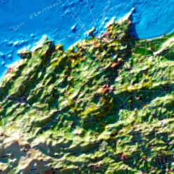Carte 3D 3DMAP Bretagne