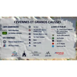 Carte 3D 3DMAP Cévennes et Grands Causses
