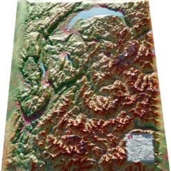 Carte 3D 3DMAP Les Deux Savoies