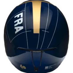 Casco Briko Vulcano 2.0 France Shiny Tangaroa Blue Gold White