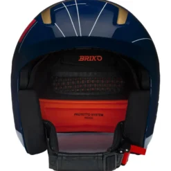 Casco Briko Vulcano 2.0 France Shiny Tangaroa Blue Gold White