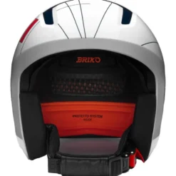 Casco Briko Vulcano 2.0 France Shiny White Tangaroa Blue Gold