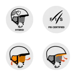 Casco Briko Vulcano 2.0 Graphik Shiny Cobalt Blue Yellow Orange Black