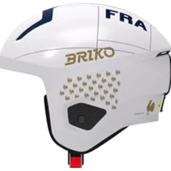 Casco Briko Vulcano 2.0 Mips France Shiny White Tangaroa Blue Gold