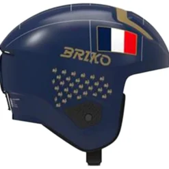 Casco Briko Vulcano 2.0 Mips France Shiny Tangaroa Blue Gold White