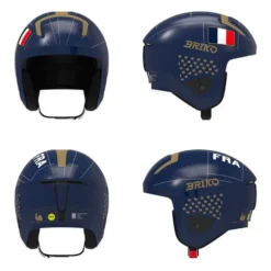 Casco Briko Vulcano 2.0 Mips France Shiny Tangaroa Blue Gold White