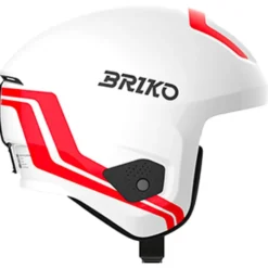 Casco Briko Vulcano 2.0 Mips Shiny White Monza Red