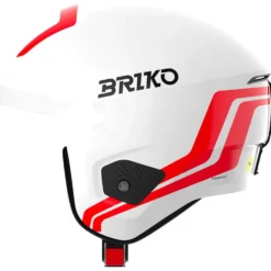Casco Briko Vulcano 2.0 Mips Shiny White Monza Red