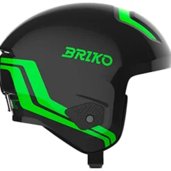 Casco Briko Vulcano 2.0 Mips Shiny Black Neon Green
