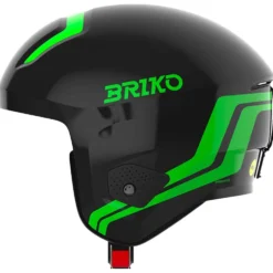 Casco Briko Vulcano 2.0 Mips Shiny Black Neon Green