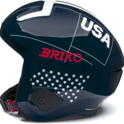 Casco Briko Vulcano 2.0 USA Shiny Blue White Cardinal Red