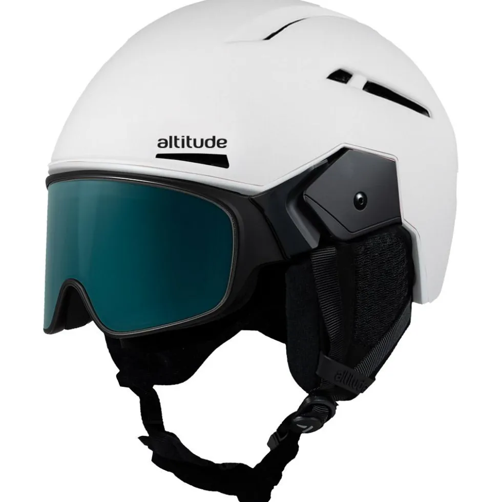 Casco con visiera Altitude Eyewear Stratos Visor Pearly White