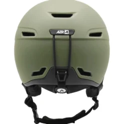 Casco con visiera AZR Orion Visor Kaki Noir Mat Irisé Rouge