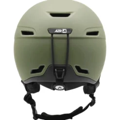 Casco con visiera AZR Orion Visor Kaki Noir Mat Gris Miroir + Yellow Visor