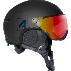Casco con visiera AZR Orion Visor Noir Mat Irisé Rouge