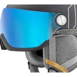 Casco con visiera Bollé V-Atmos Black Matte Photochromic Blue